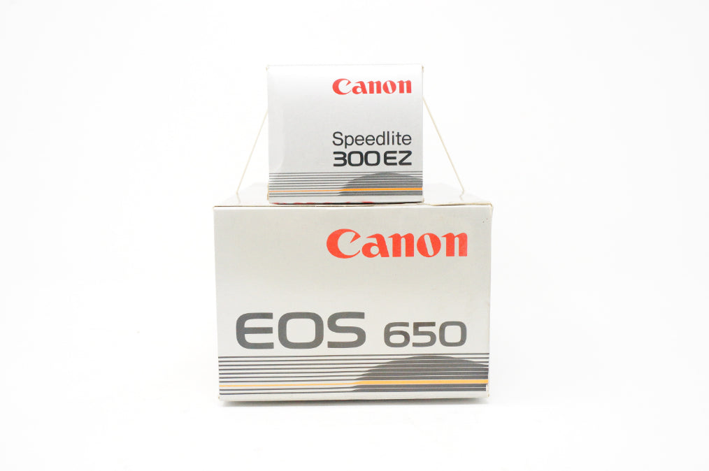 Used Canon EOS 650 Film Camera with Canon Speedlite 300 EZ