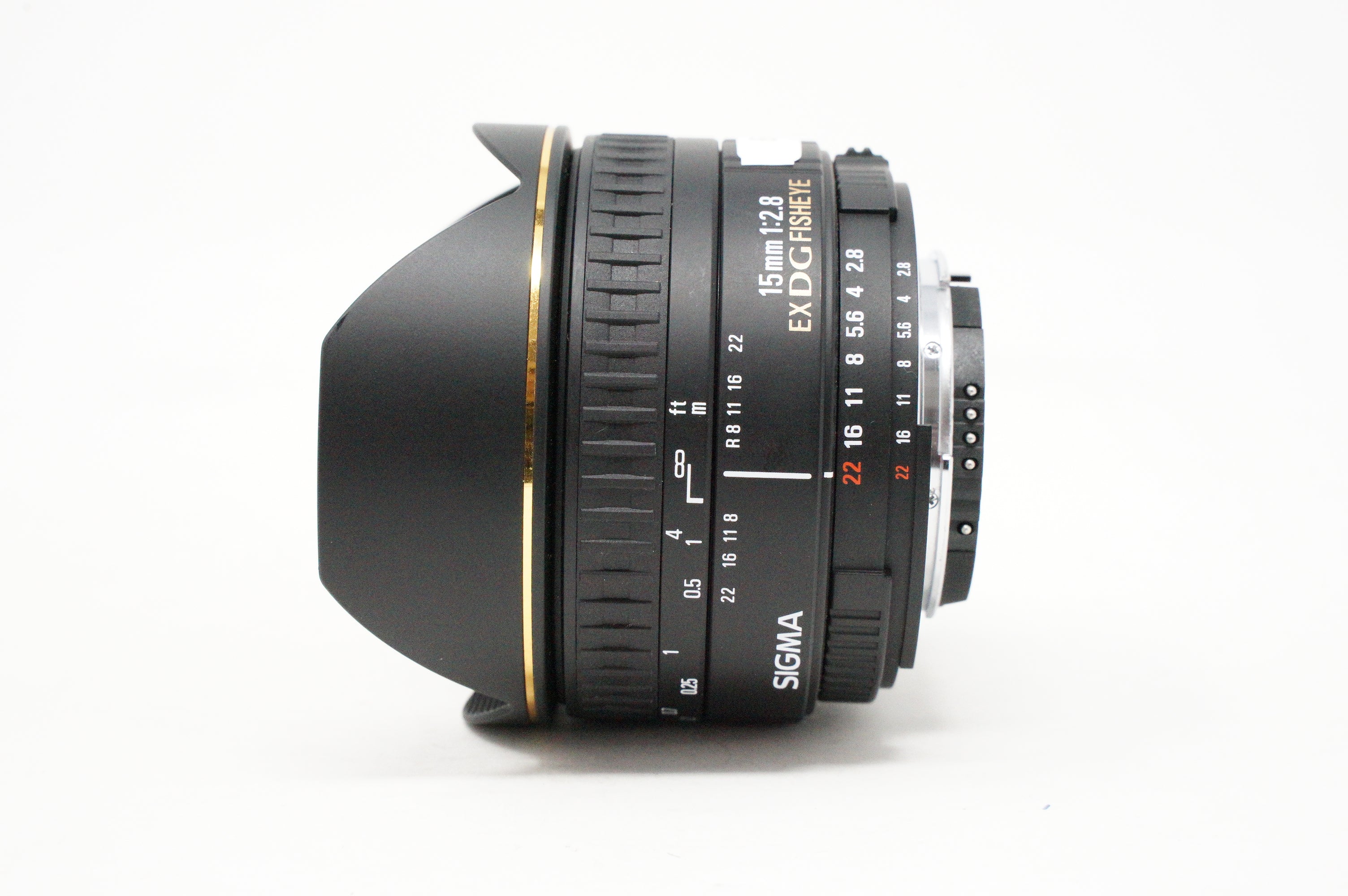 Used Sigma DG 15mm F2.8 Fisheye lens for Nikon AF D (Boxed SH39147)
