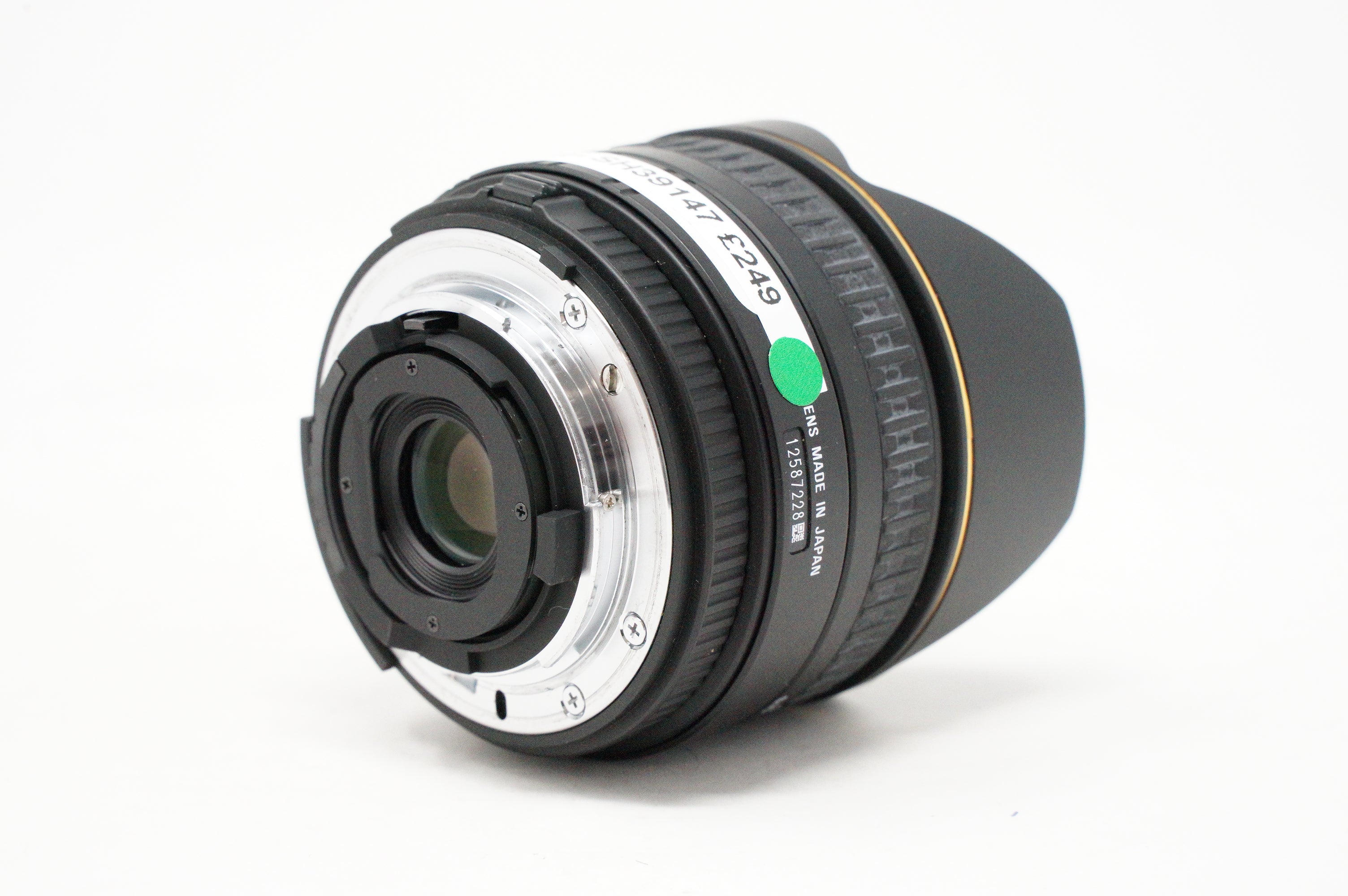 Used Sigma DG 15mm F2.8 Fisheye lens for Nikon AF D (Boxed SH39147)