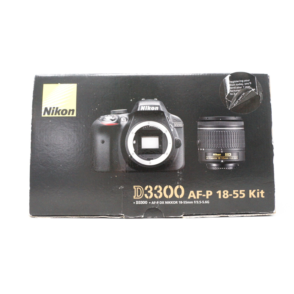 Used Nikon D3300 Digital SLR camera +18-55mm AF-P lens