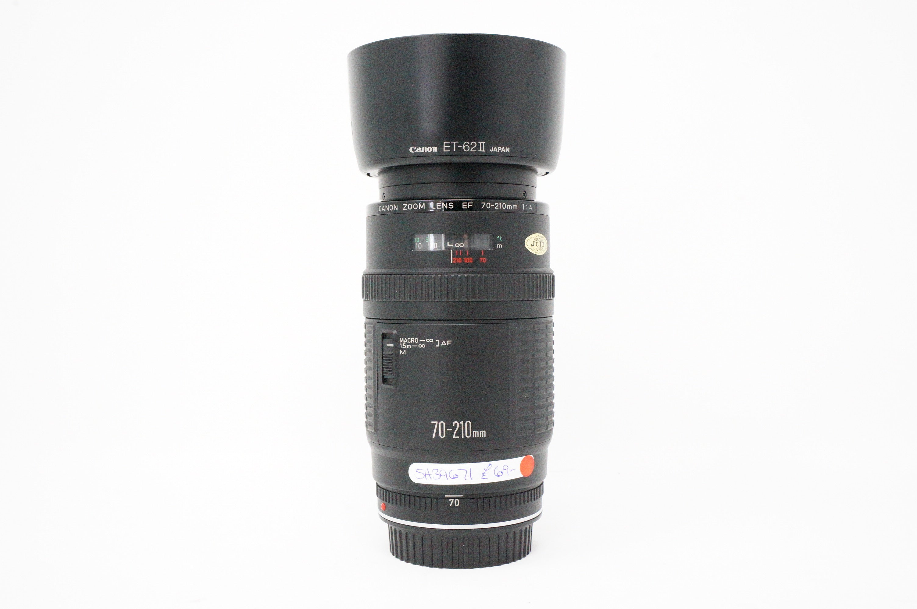 Used Canon EF 70-210mm F4 telephoto zoom lens (Hood SH39674)