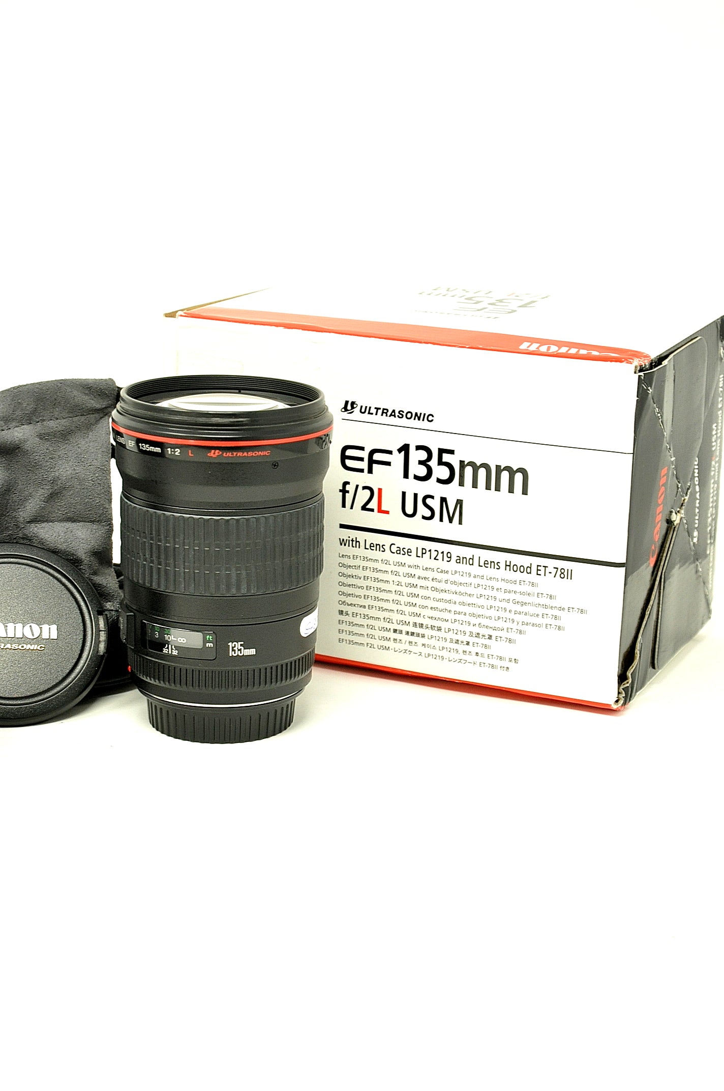 Used Canon EF 135mm F2 L portrait lens (Boxed SH39709)