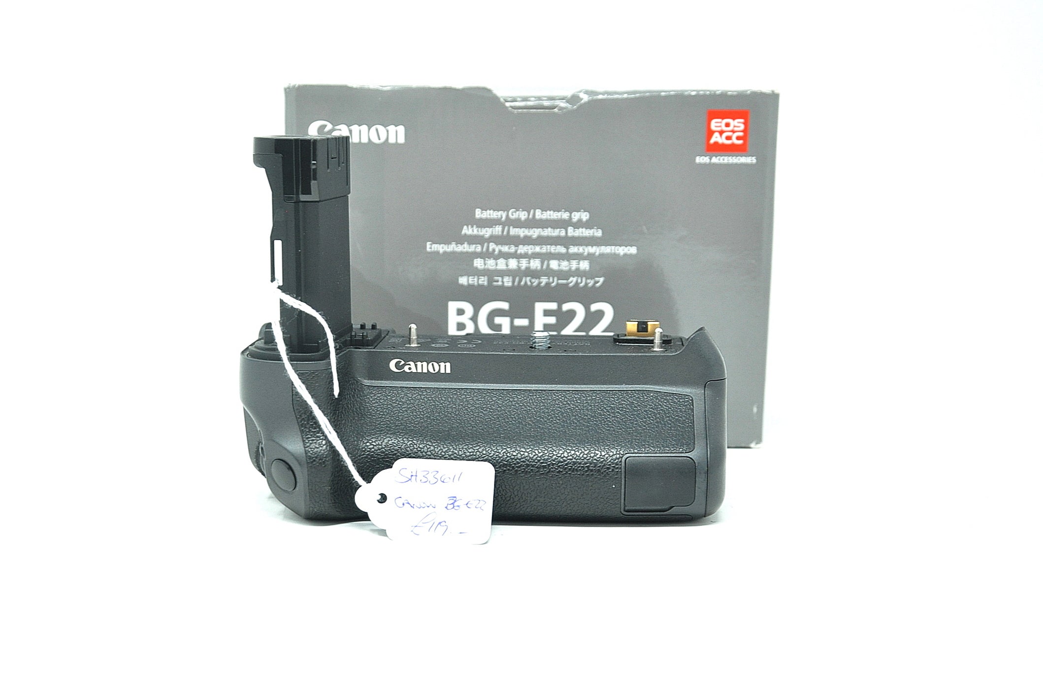 Used Canon BG-E22 battery grip for EOS R (Boxed SH33611)