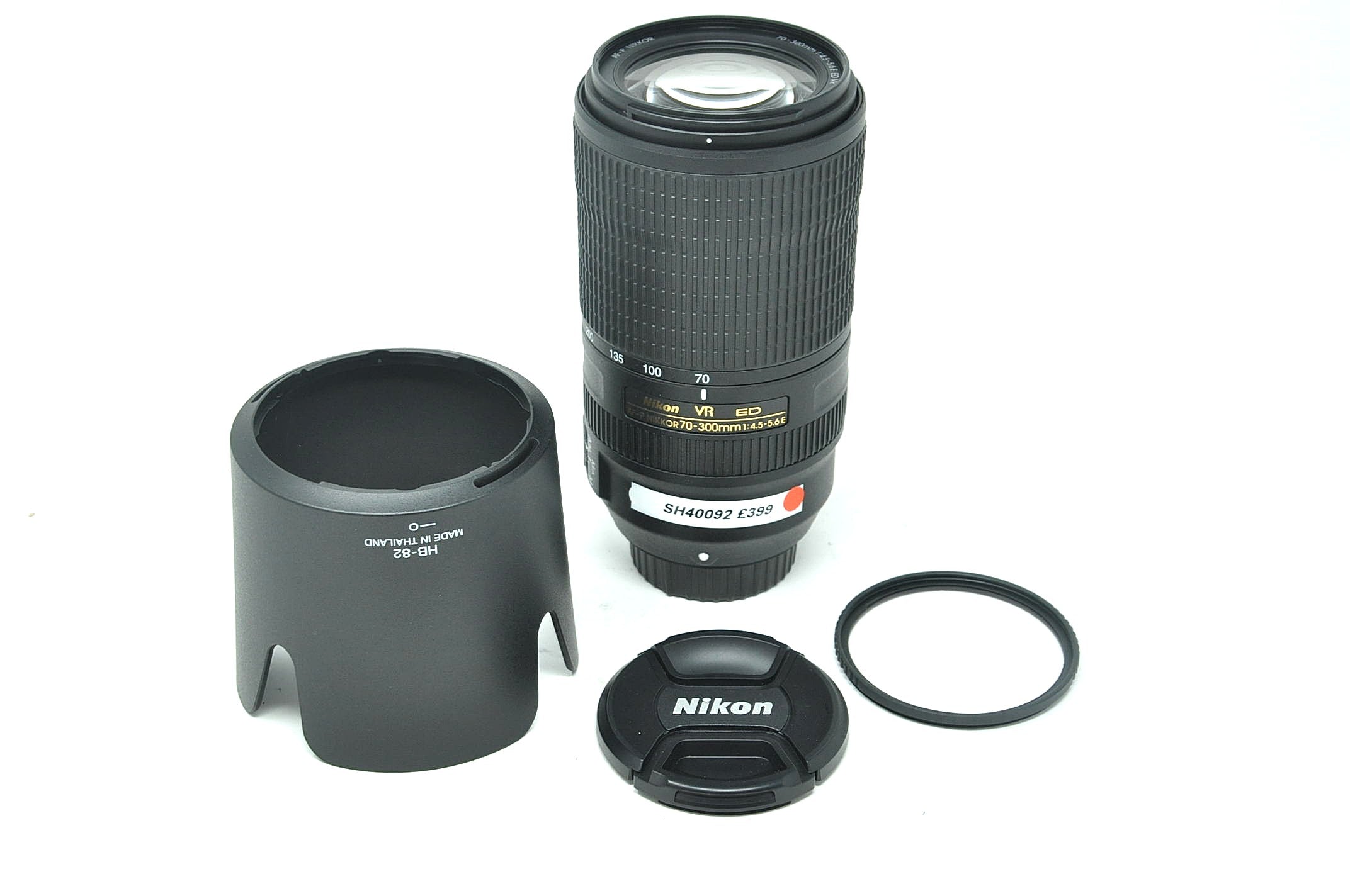 Used Nikon AF-P Nikkor 70-300mm F4.5-5.6E with hood (SH40092)