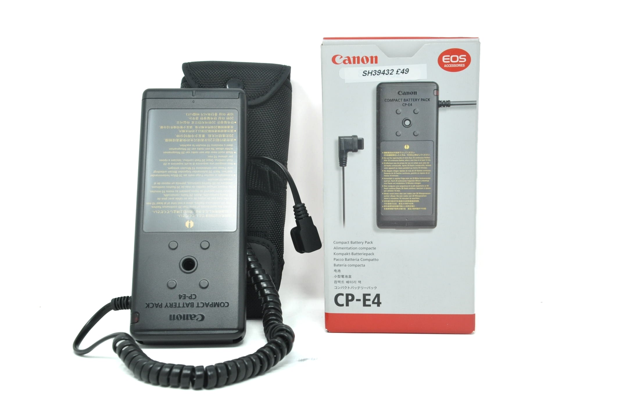 Used Canon CP-E4 Battery pack for Canon Flashguns (Boxed SH39432)