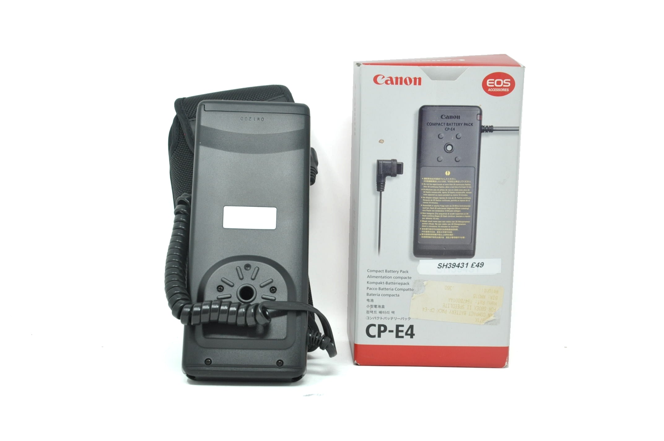 Used Canon CP-E4 Battery pack for Canon Flashguns (Boxed SH39431)