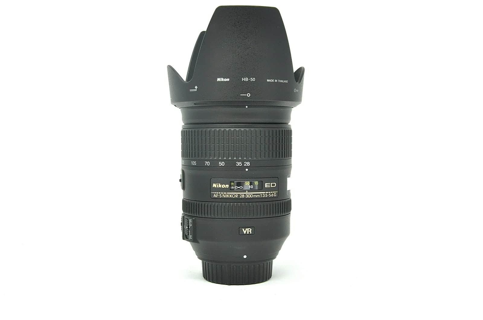 Used Nikon 28-300mm F/3.5-5.6G ED Lens with VR (Hood SH39366)
