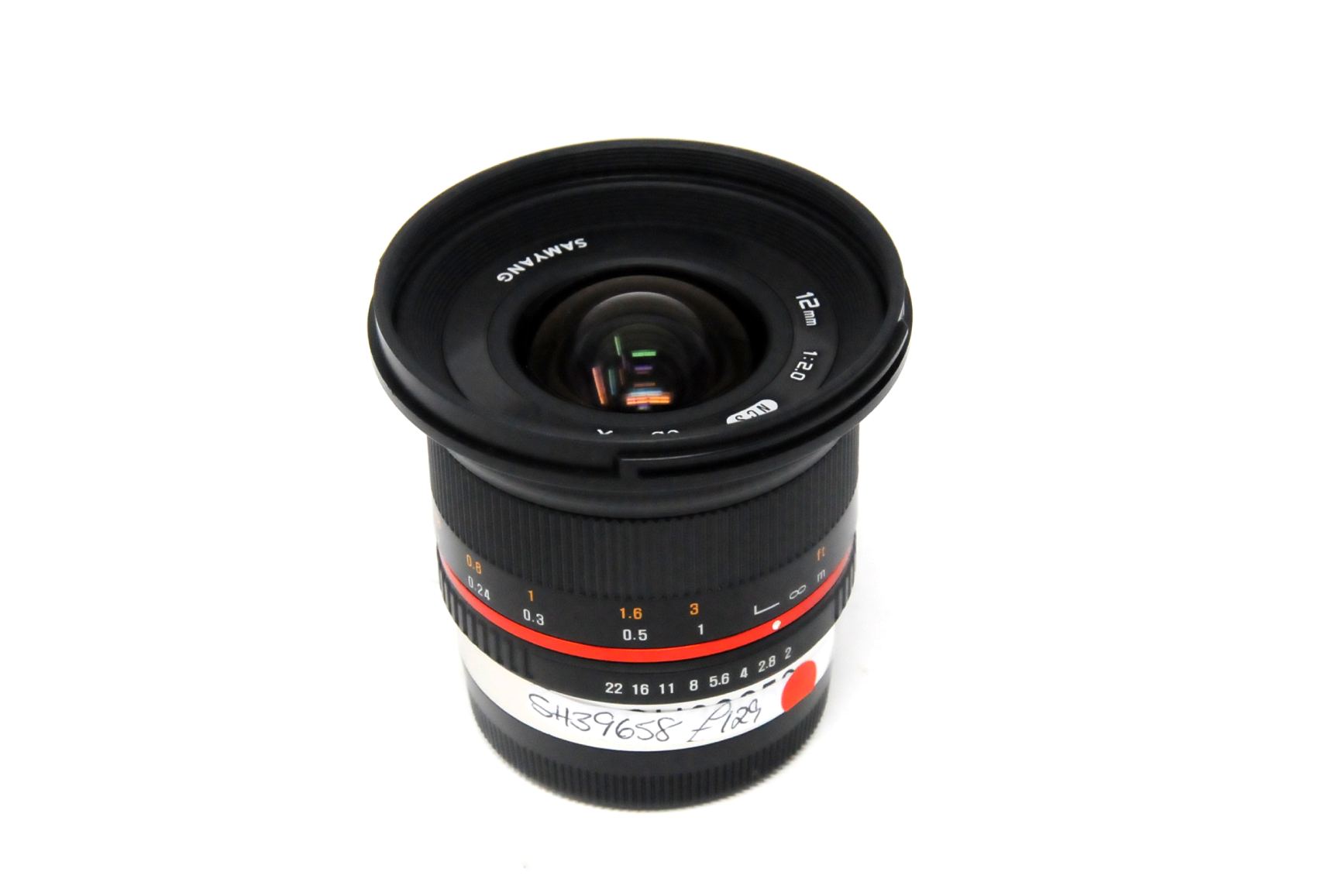 Used Samyang 12mm F/2 NCS CS Lens for Fuji X mount (SH39658)