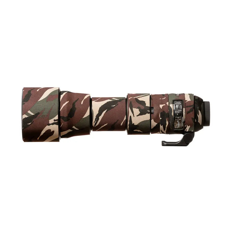 Camouflage-patterned umbrella on a white background