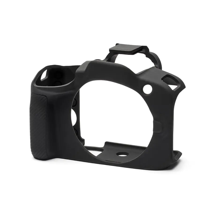 Black camera cage on a white background