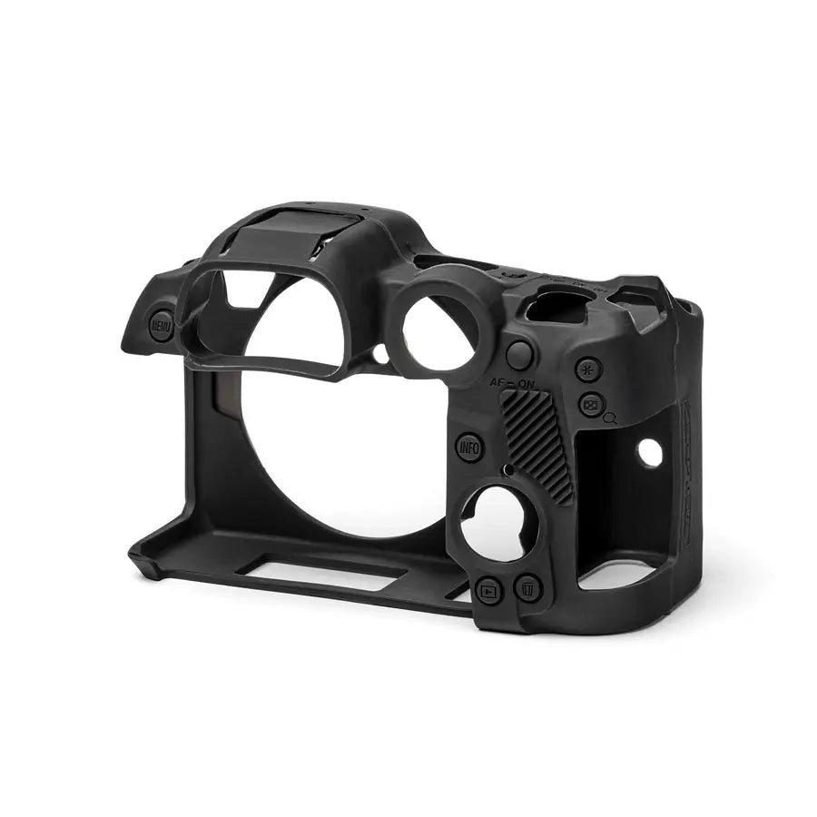 Black camera cage on a white background