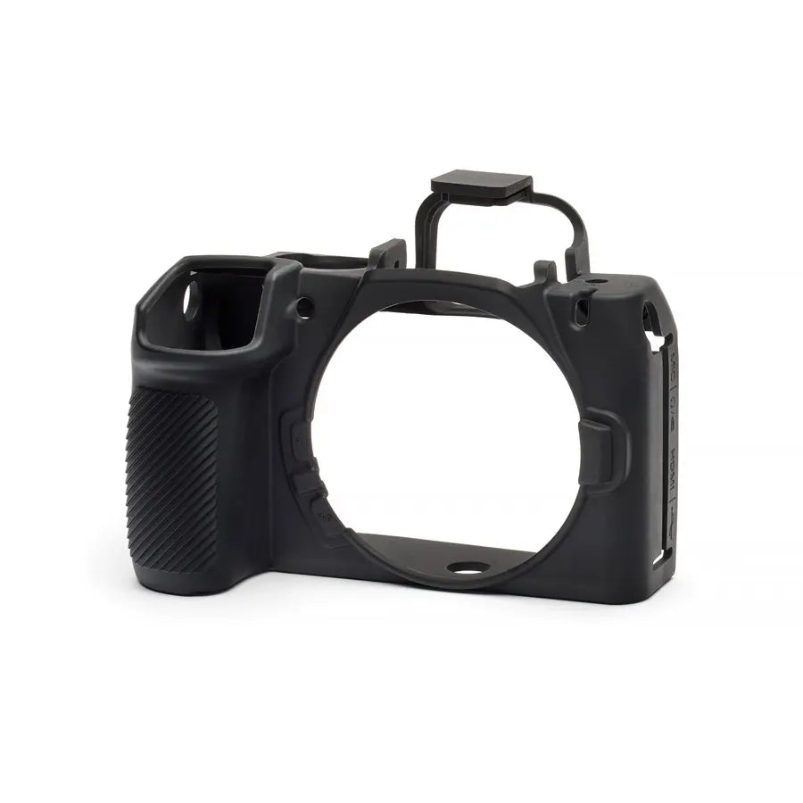 Black camera cage on a white background