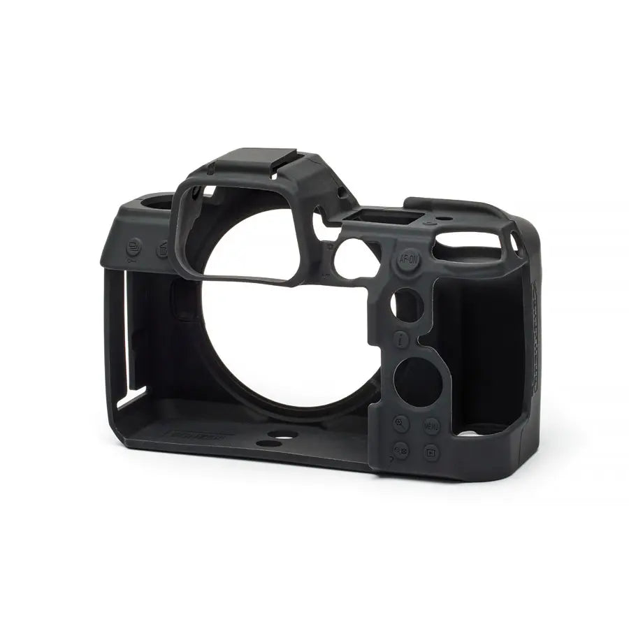 Black camera cage on a white background