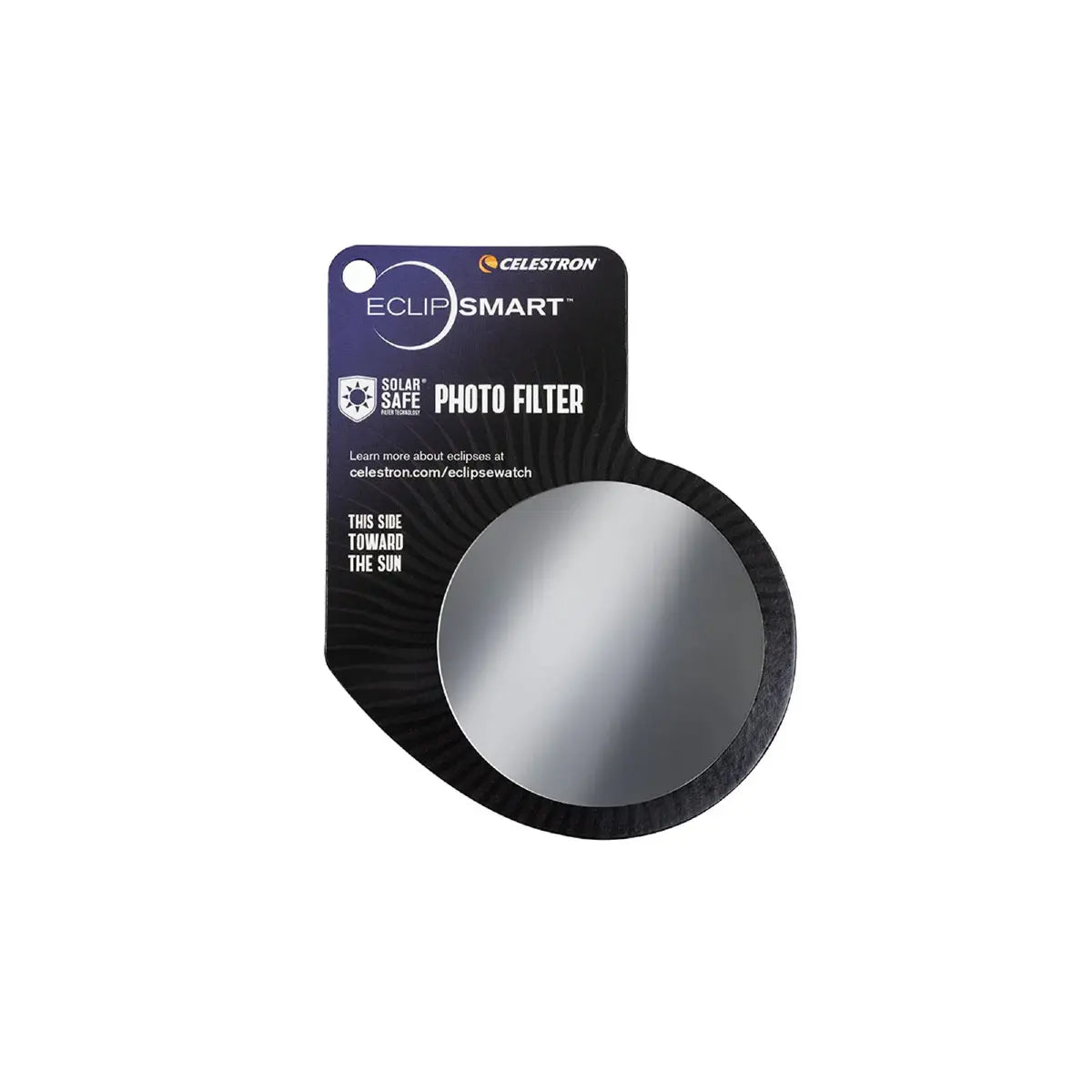 Celestron solar photo filter on a white background