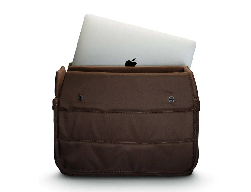 Billingham Eventer MkII Camera/laptop Bag - Sage FibreNyte / Chocolate Leather (Olive Lining)