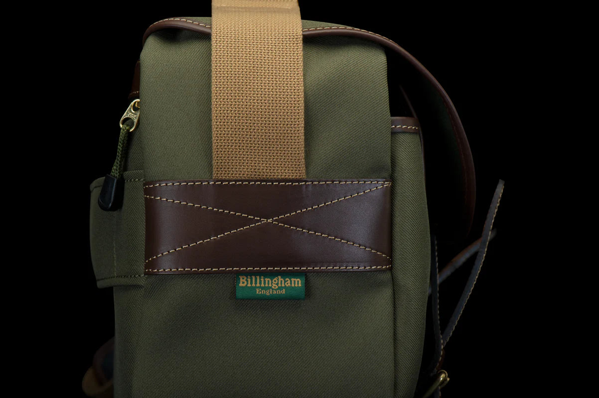 Billingham Eventer MkII Camera/laptop Bag - Sage FibreNyte / Chocolate Leather (Olive Lining)