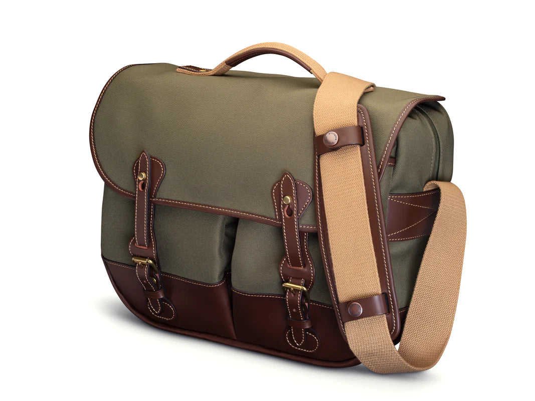 Billingham Eventer MkII Camera/laptop Bag - Sage FibreNyte / Chocolate Leather (Olive Lining)