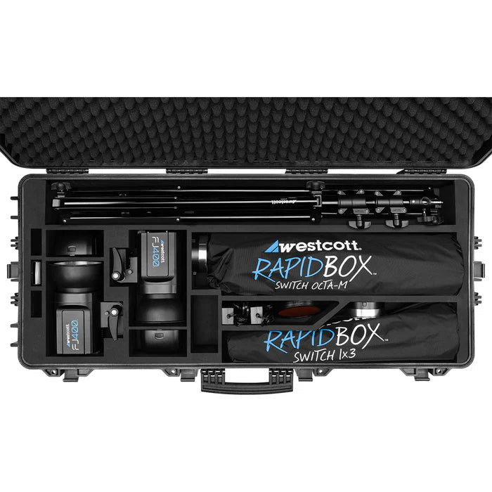 Westcott FJ400 Strobe 2-Light Location Hard Case Kit with FJ-X3 M Universal Wireless Trigger - (4735M)