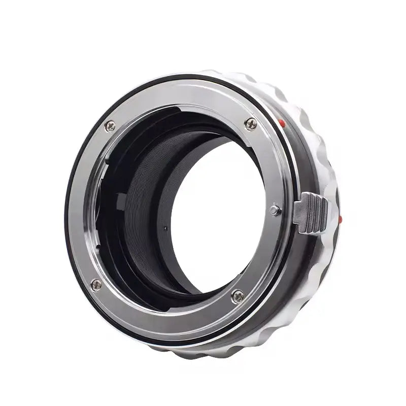 Camera lens adapter on a white background