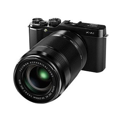 FujiFilm XC 50-230mm f4.5-6.7 OIS II Lens product photo on camera