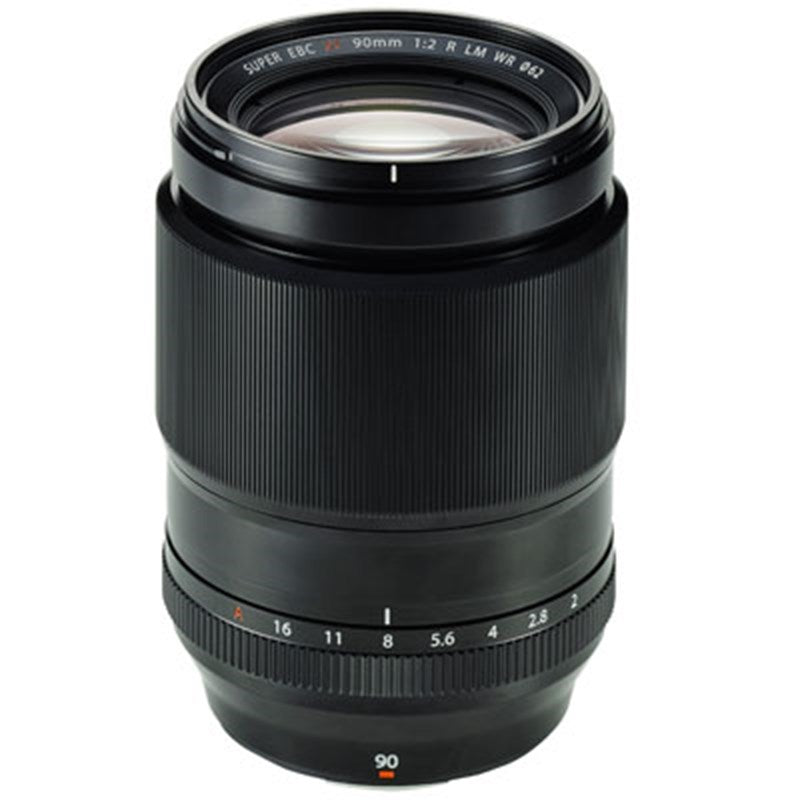 Fujifilm 90mm F2.0 XF Telephoto Lens top angle