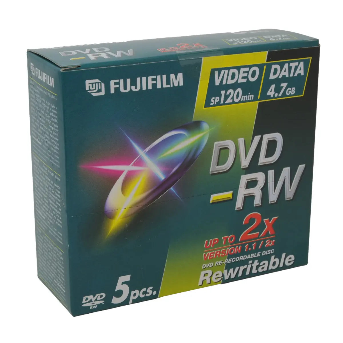 Fujifilm DVD-RW Jewel Case X 5 Pack 4.7GB - 2X