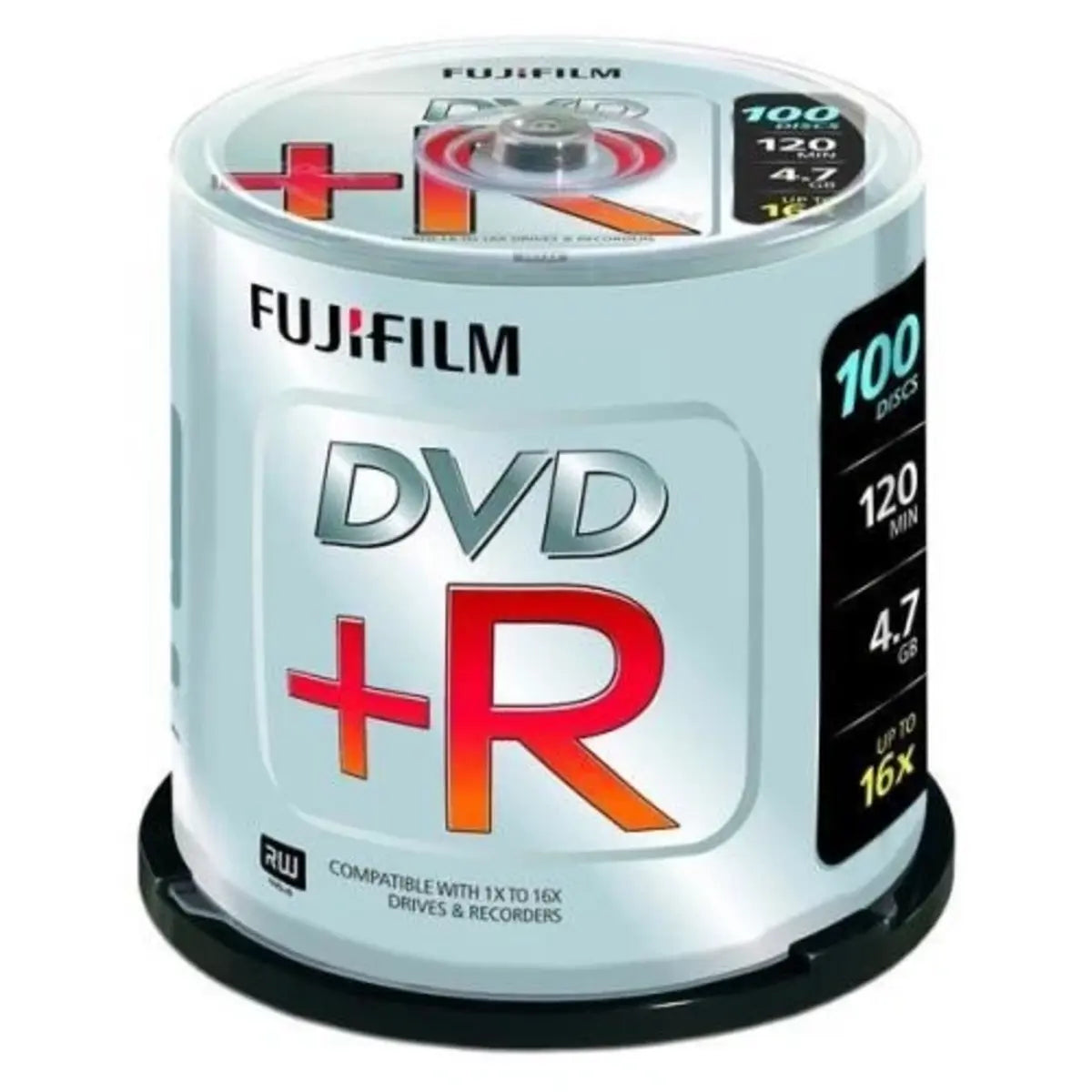 Fujifilm DVD+R 4.7GB 16X Spindle (100 Pack) P10DVPGY08A