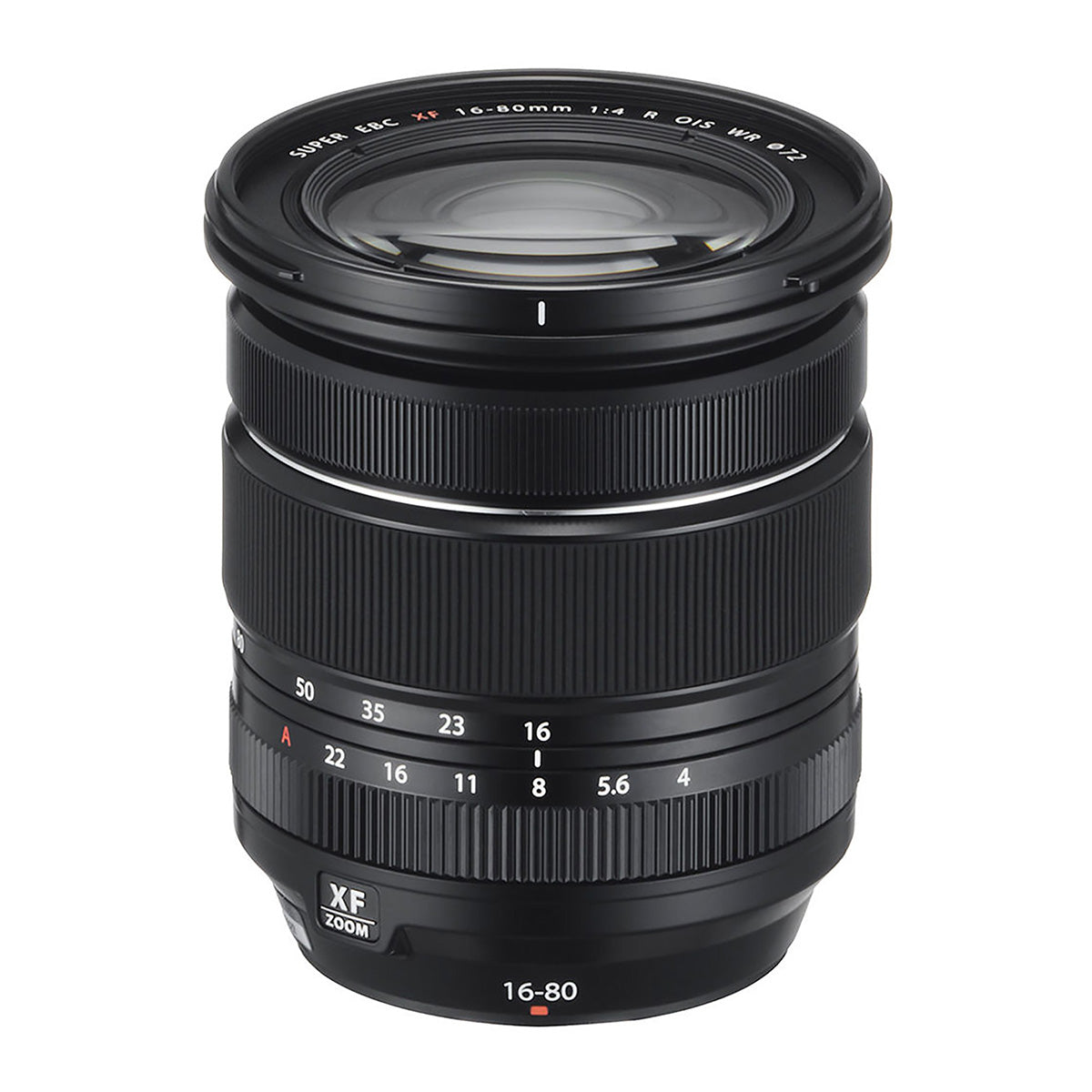 Fujifilm Fujinon XF 16-80mm F4 R OIS WR Lens top angle