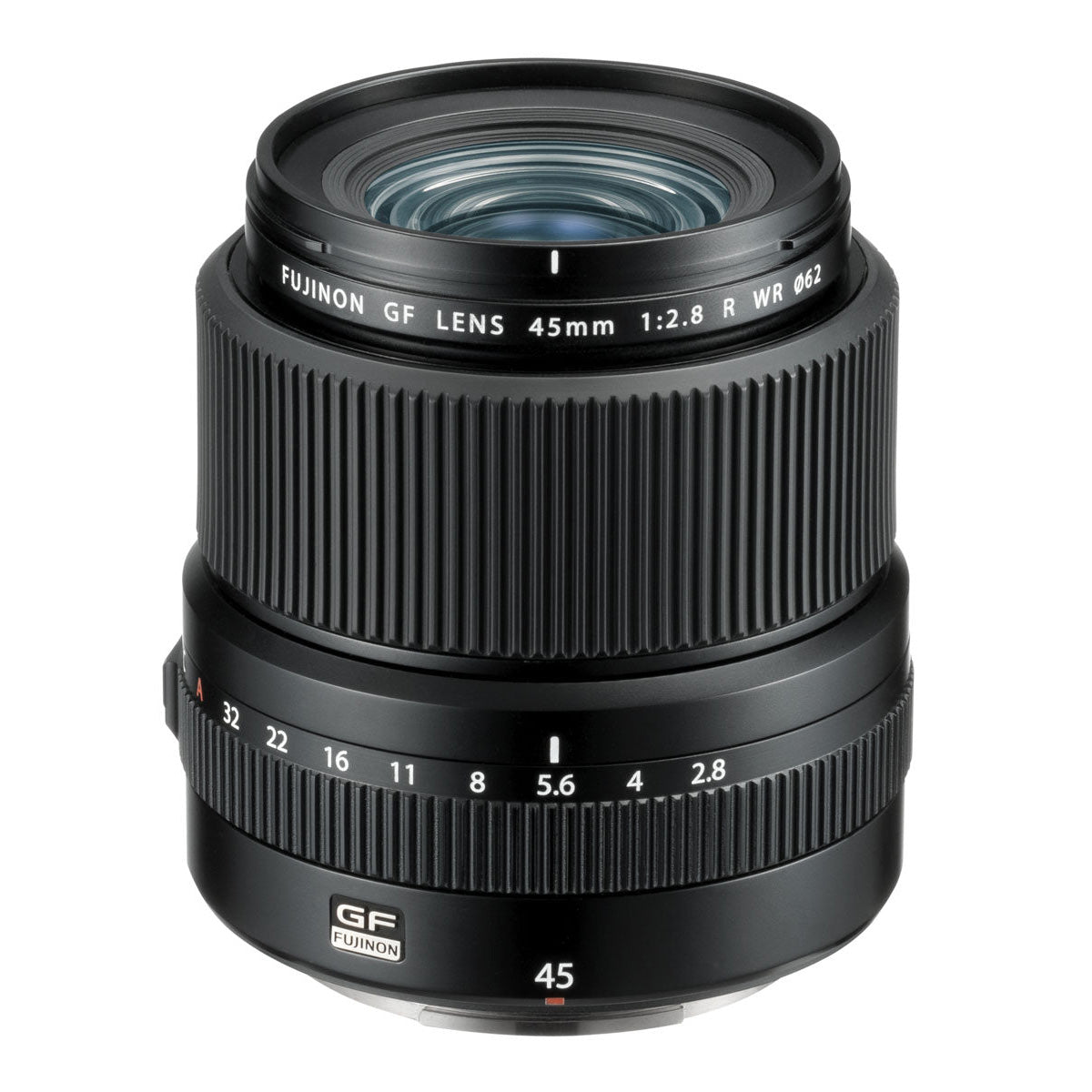 Fujifilm GF 45mm f2.8 R WR Lens top angle