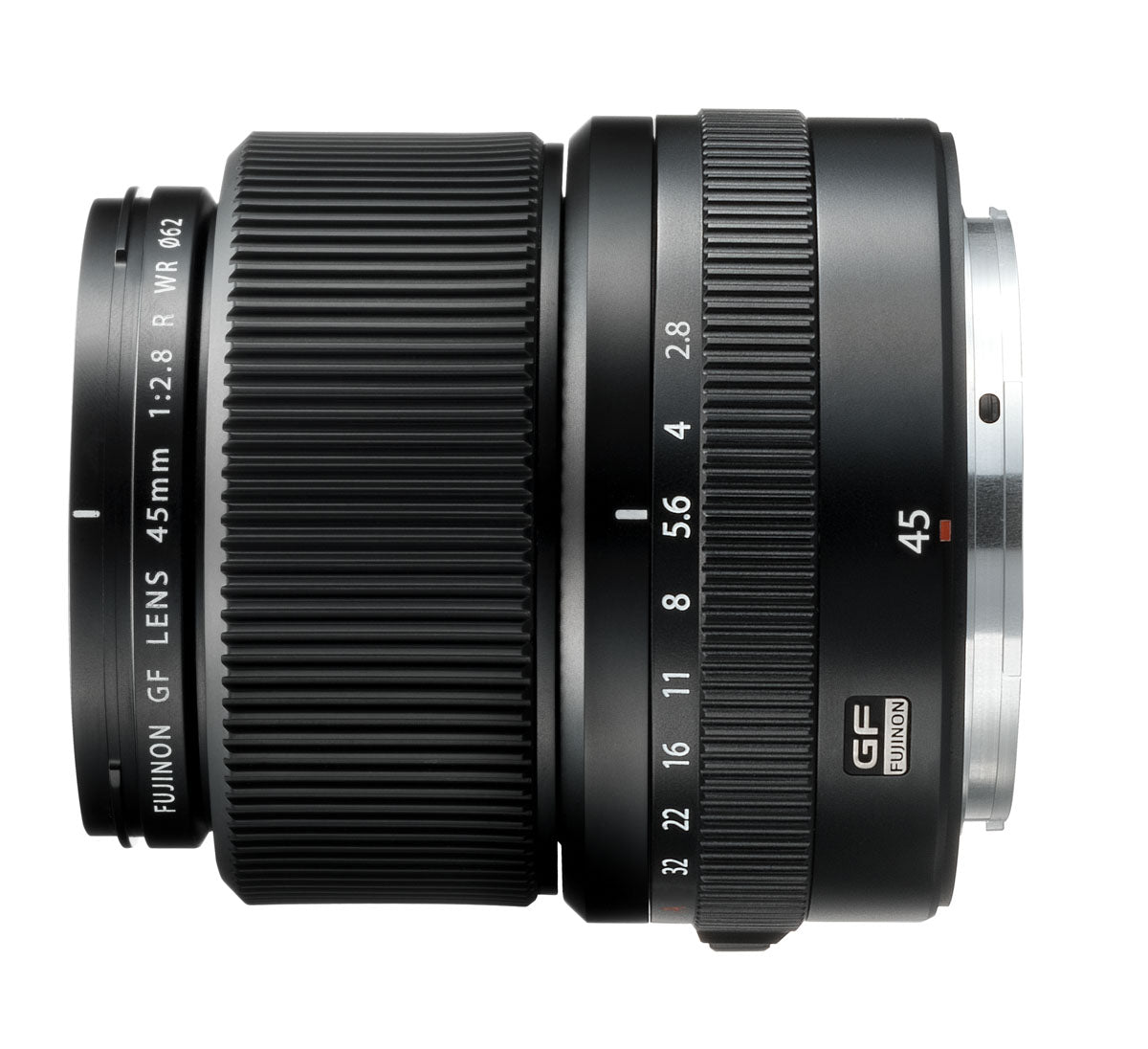 Fujifilm GF 45mm f2.8 R WR Lens side