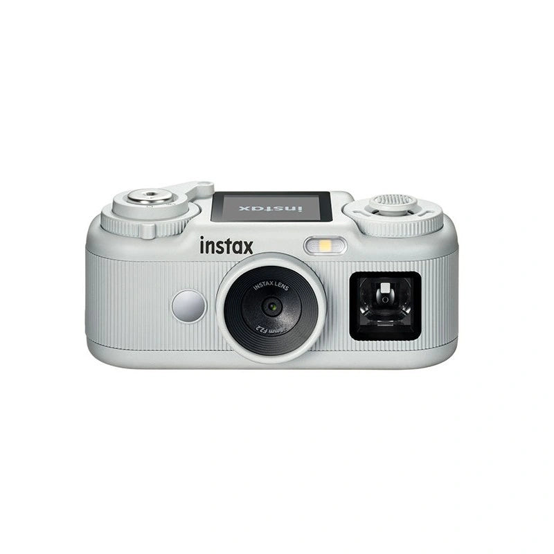 Handheld camera on a white background