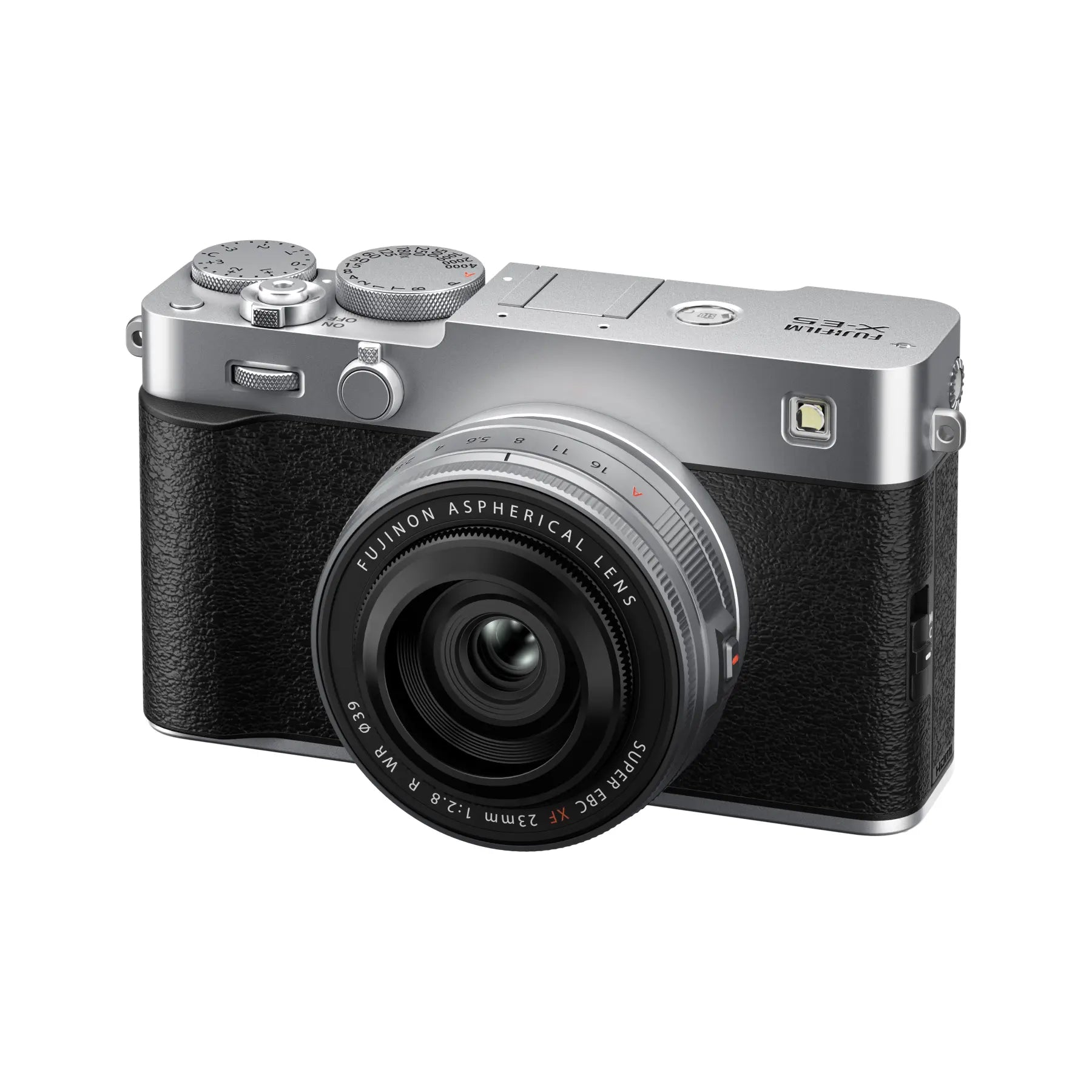 Fujifilm X-E5 Mirrorless Camera with XF 23mm F2.8 R WR Lens - Silver