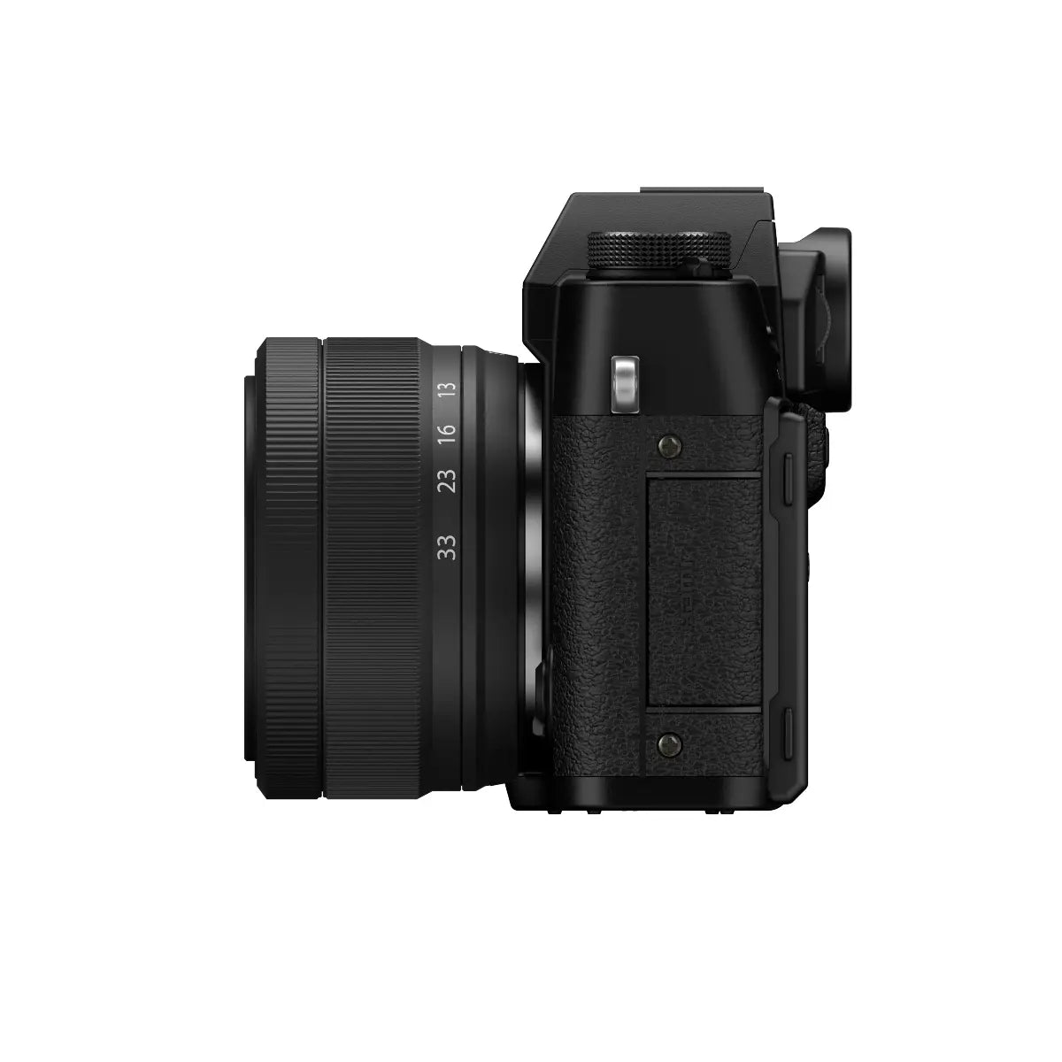 Black camera on a white background