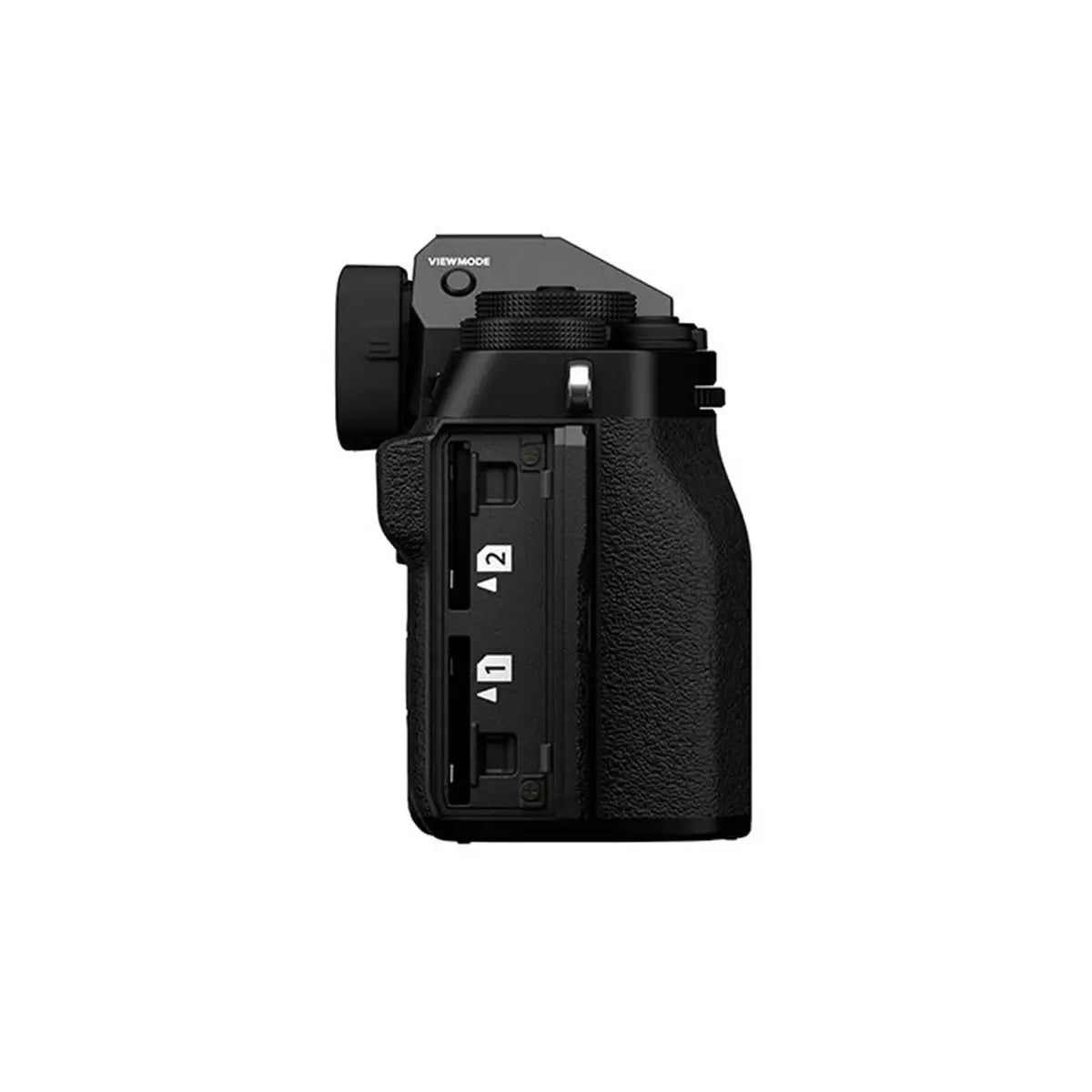 Fujifilm X-T5 Mirrorless Camera Body Only - Black side with sd card door open