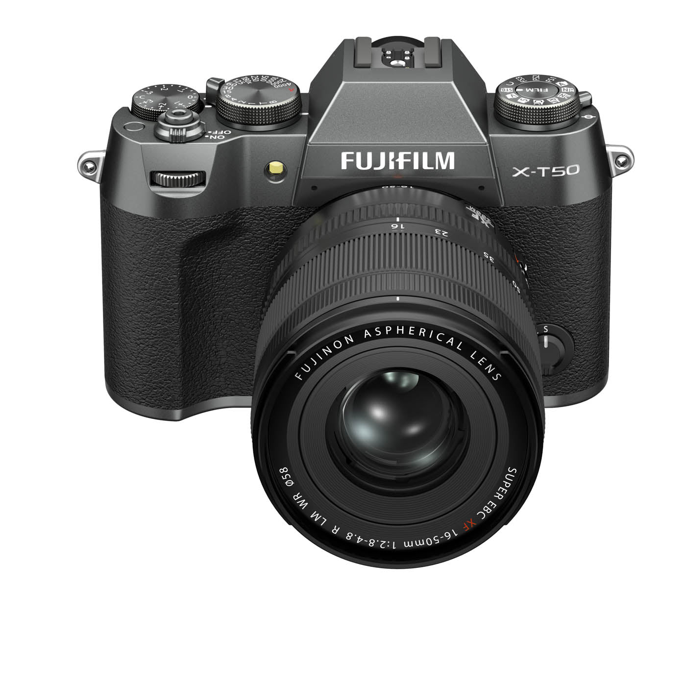Fujifilm X-T50 Camera with XF 16-50mm F2.8-4.8 R LM WR Lens - Charcoal Silver
