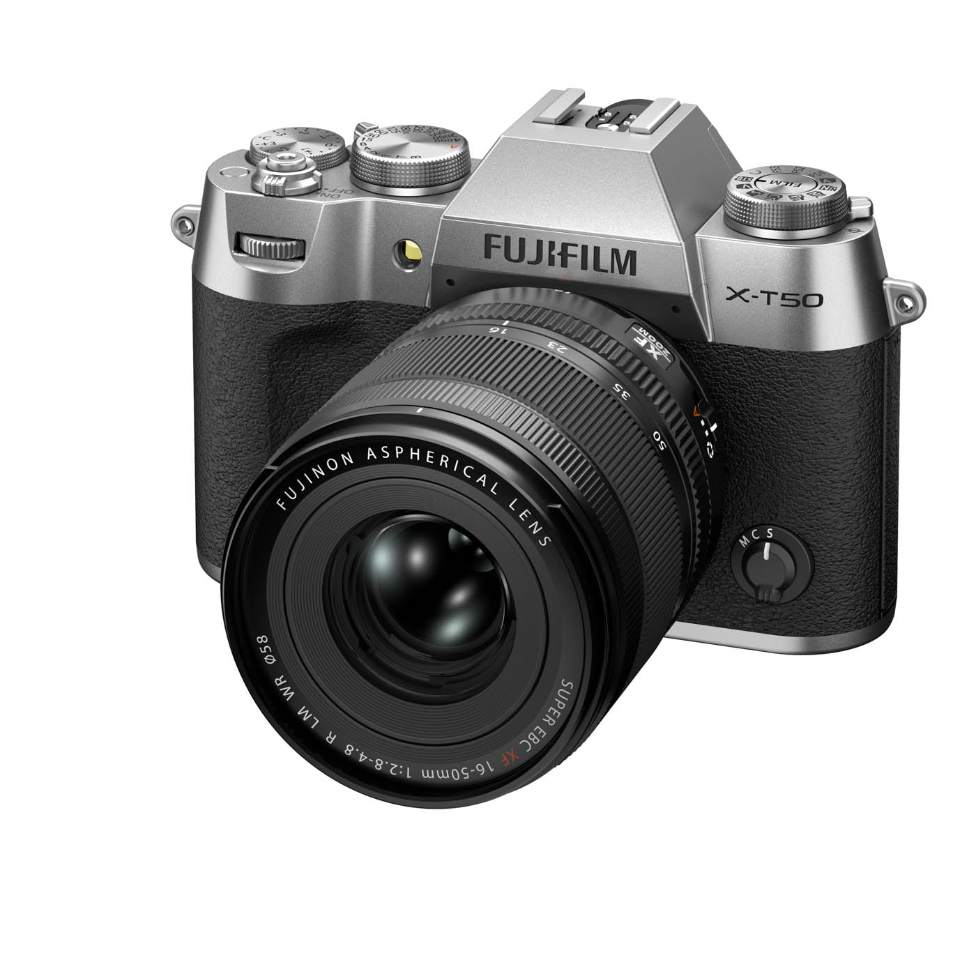Fujifilm X-T50 Camera with XF 16-50mm F2.8-4.8 R LM WR Lens - Silver