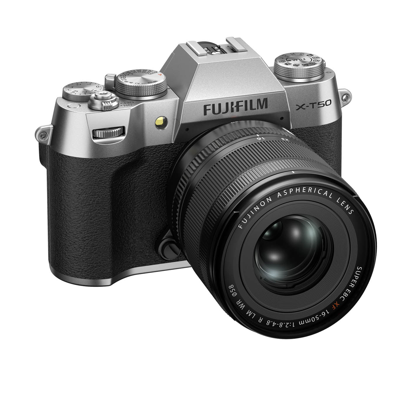 Fujifilm X-T50 Camera with XF 16-50mm F2.8-4.8 R LM WR Lens - Silver