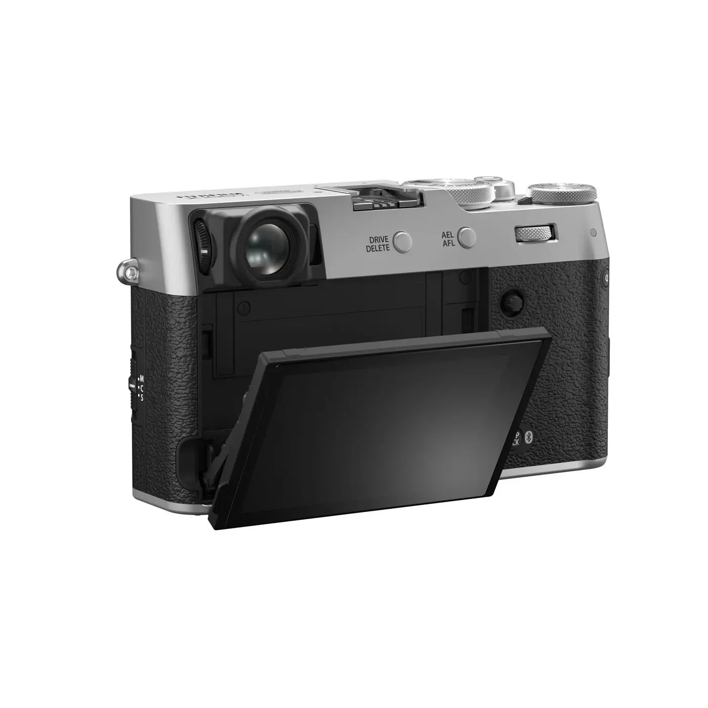 Fujifilm X100VI Digital Camera - Silver back with screen rotated