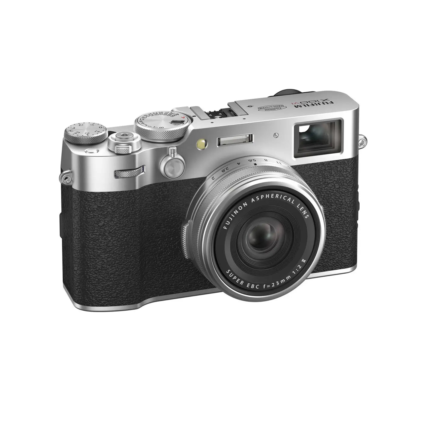 Fujifilm X100VI Digital Camera - Silver front from top