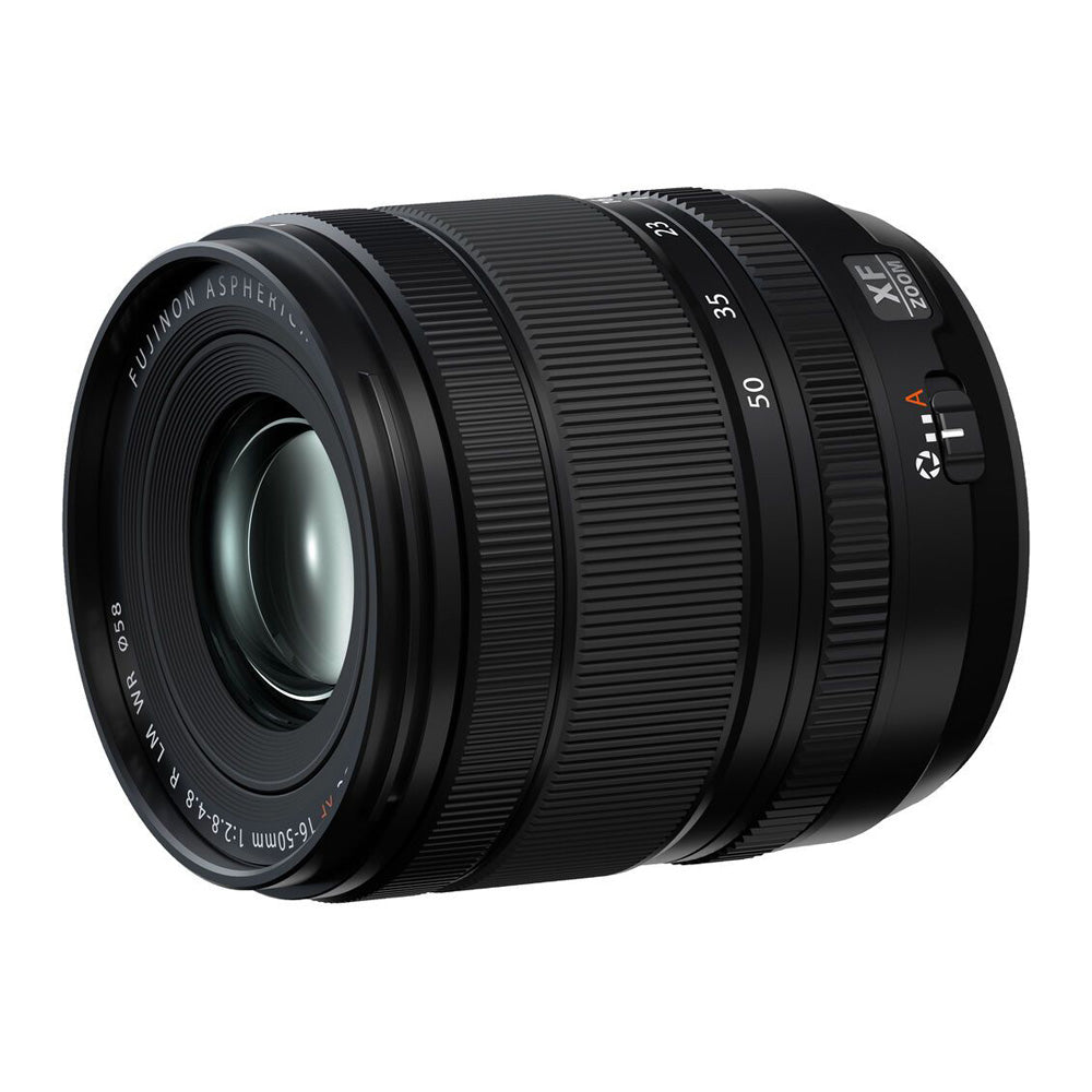 Fujifilm XF 16-50mm F2.8-4.8 R LM WR Lens side angle