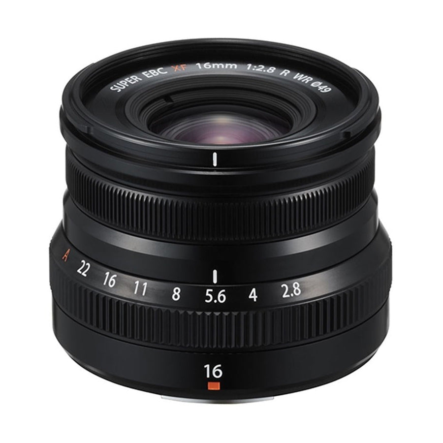 Fujifilm XF 16mm f2.8 R WR Lens - Black top angle