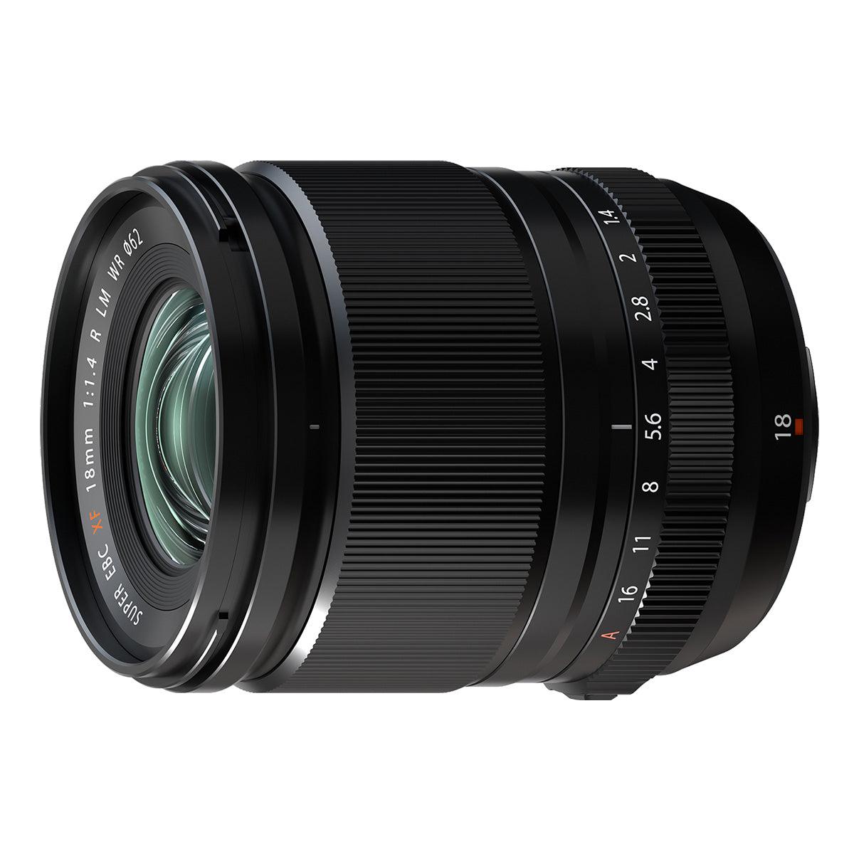 Fujifilm XF 18mm F1.4 LM WR lens side