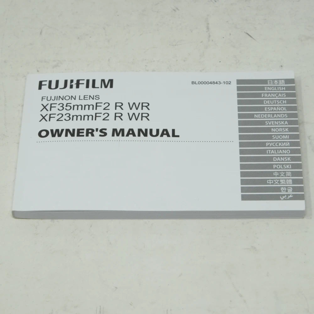 Used Fujifilm XF 23mm F2 R WR Lens (Boxed SH45680)