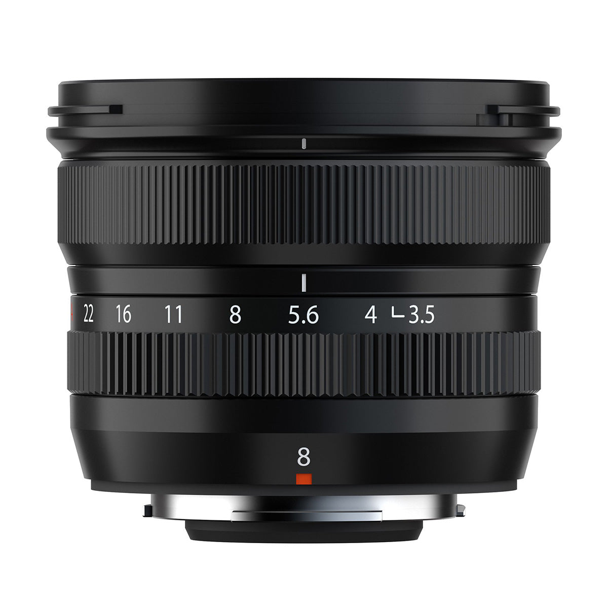 Fujifilm XF 8mm F3.5 R WR lens product photo top