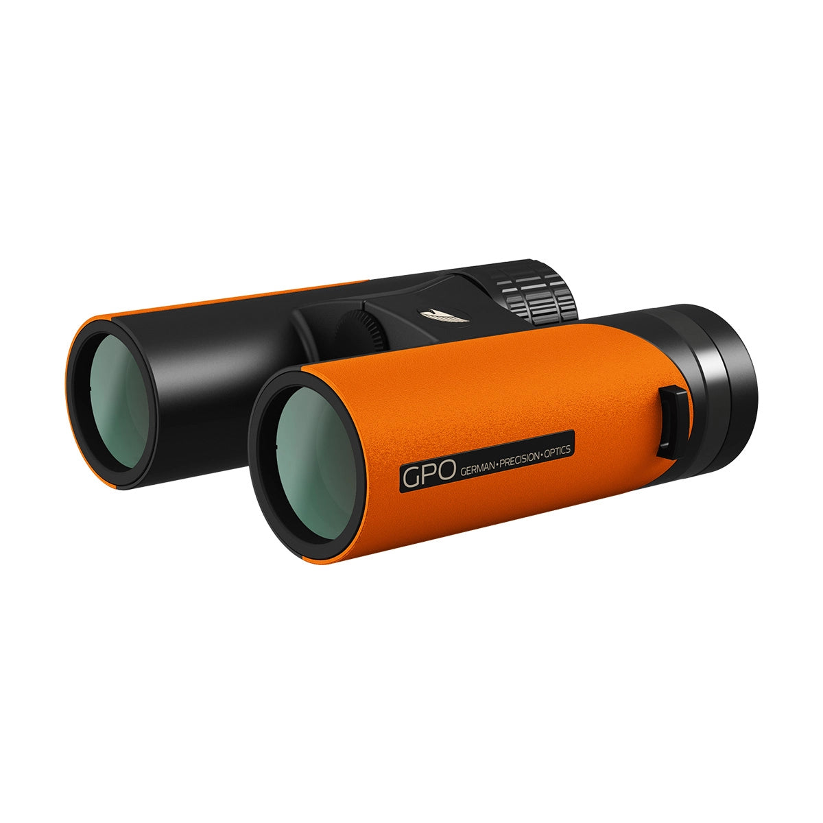 GPO Passion ED 10x32 Binoculars - Orange side front