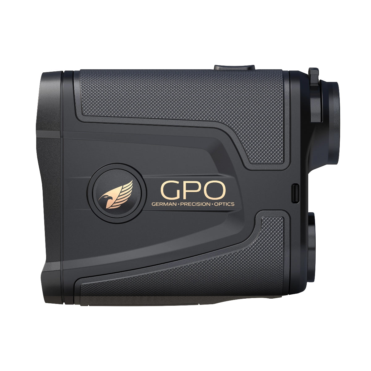 GPO Rangetracker 2000 OLED 6x20 Laser Rangefinder - Black left side