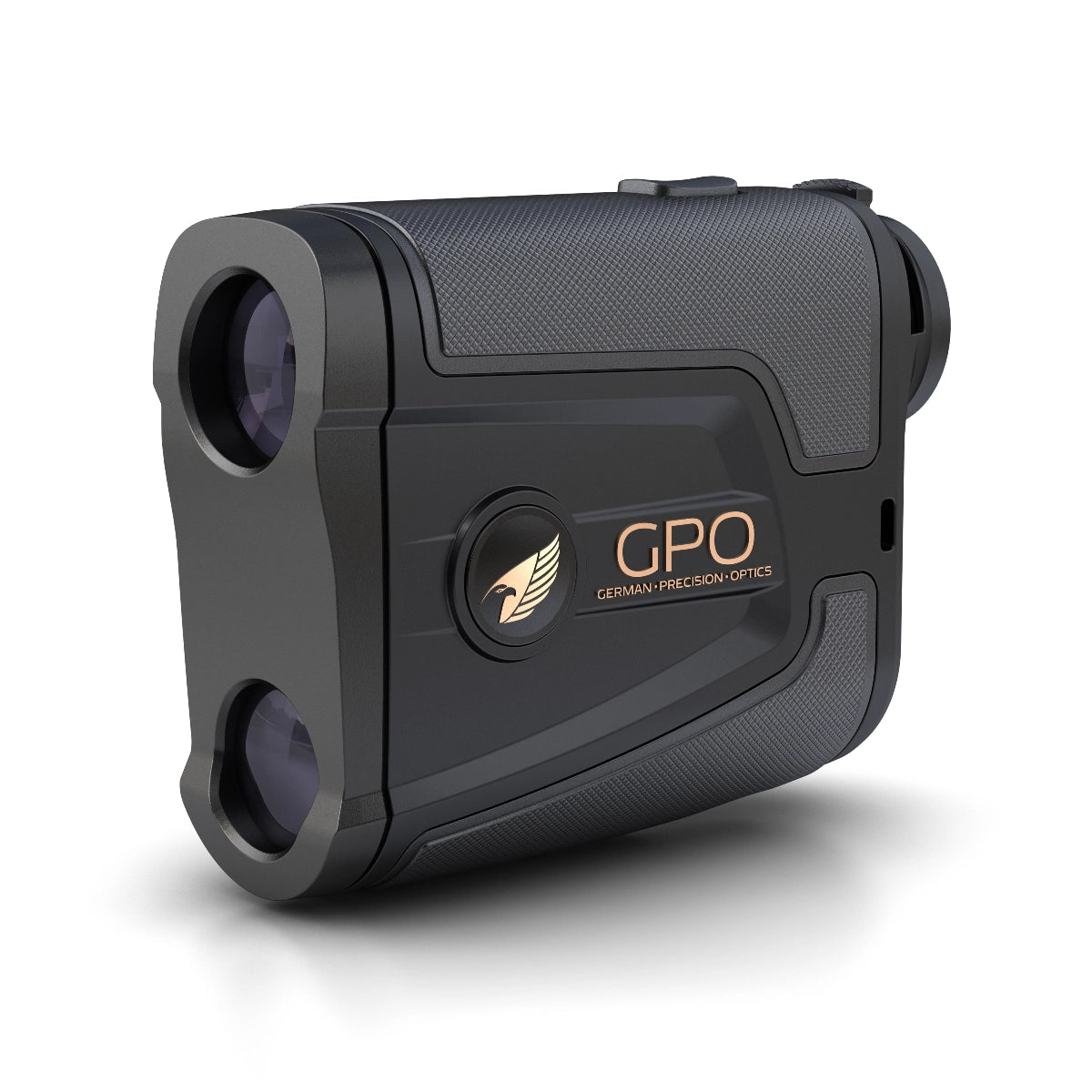 GPO Rangetracker 2000 OLED 6x20 Laser Rangefinder - Black side front