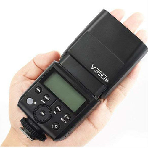 Godox V350-N - Flash With Battery For Nikon product photo back in hand