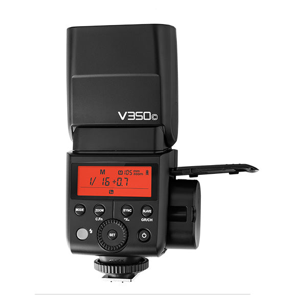 Godox V350C - Flash With Battery For Canon product photo of battery in flash