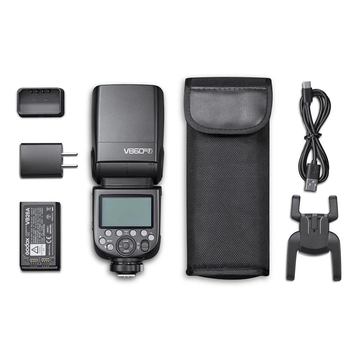 Godox V860III-F - Flash With Battery For Fujifilm product photo of contents